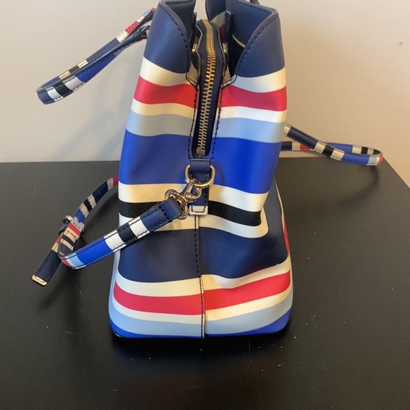 Kate Spade Evangelie Laurel Way Striped Satchel - Picture 7 of 14